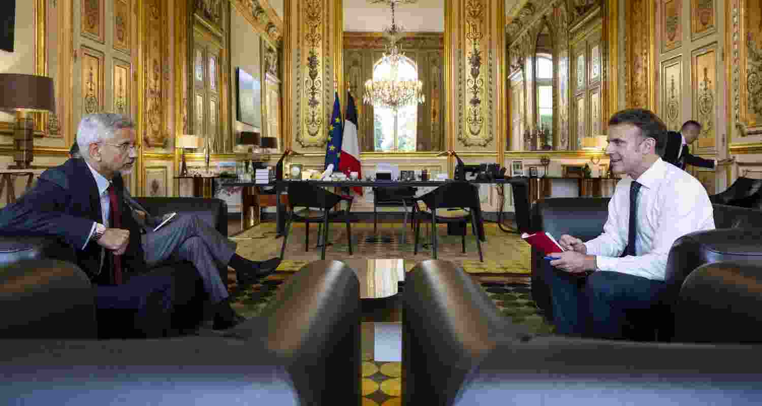 EAM S Jaishankar thanks President Emmanuel Macron for anti-terror support.