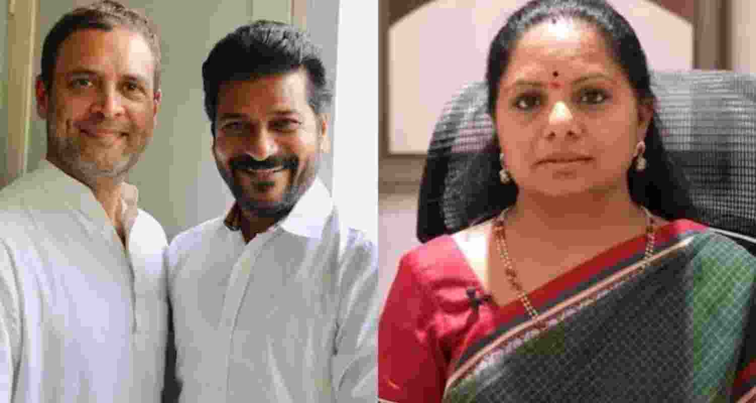 Congress looting Telangana in 18 months says Kavitha.