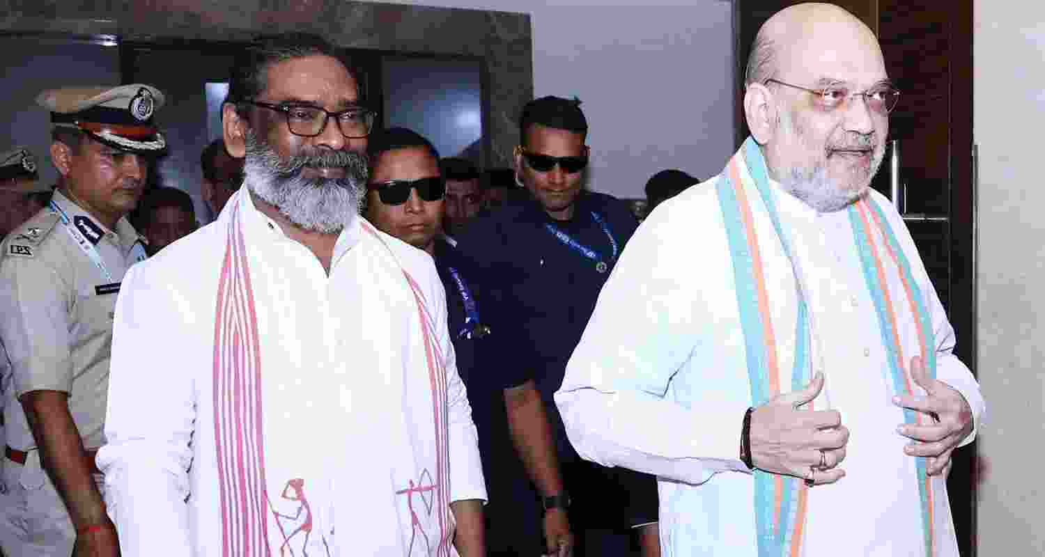 Jharkhand CM Hemant Soren Urges Home Minister Amit Shah to Scrap Rs 13299 Cr CRPF Bill.