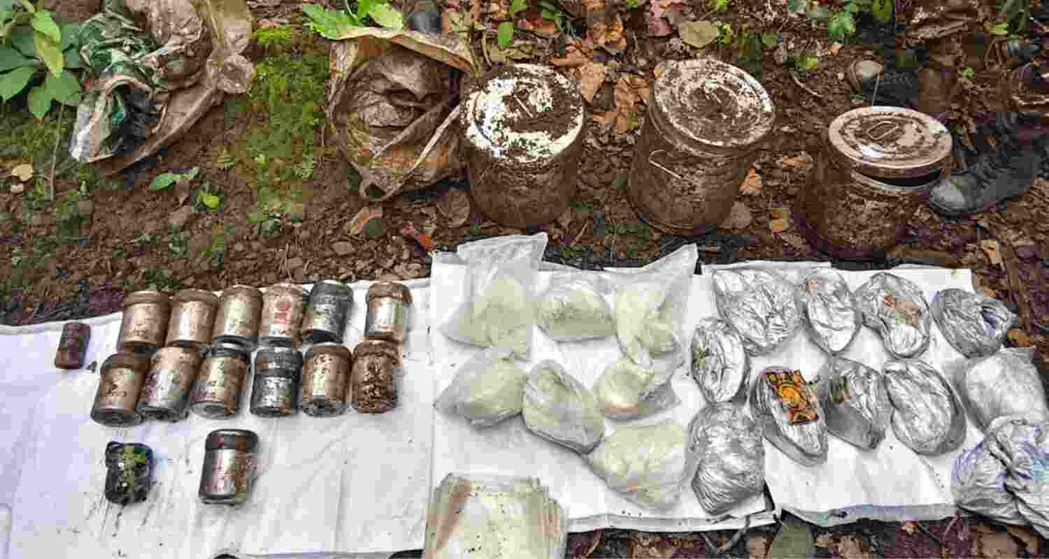Huge Maoist IED Cache Found in Jharkhand Forests.