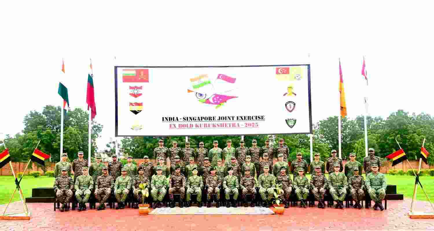 India Singapore Joint Drill Bold Kurukshetra Starts in Jodhpur.