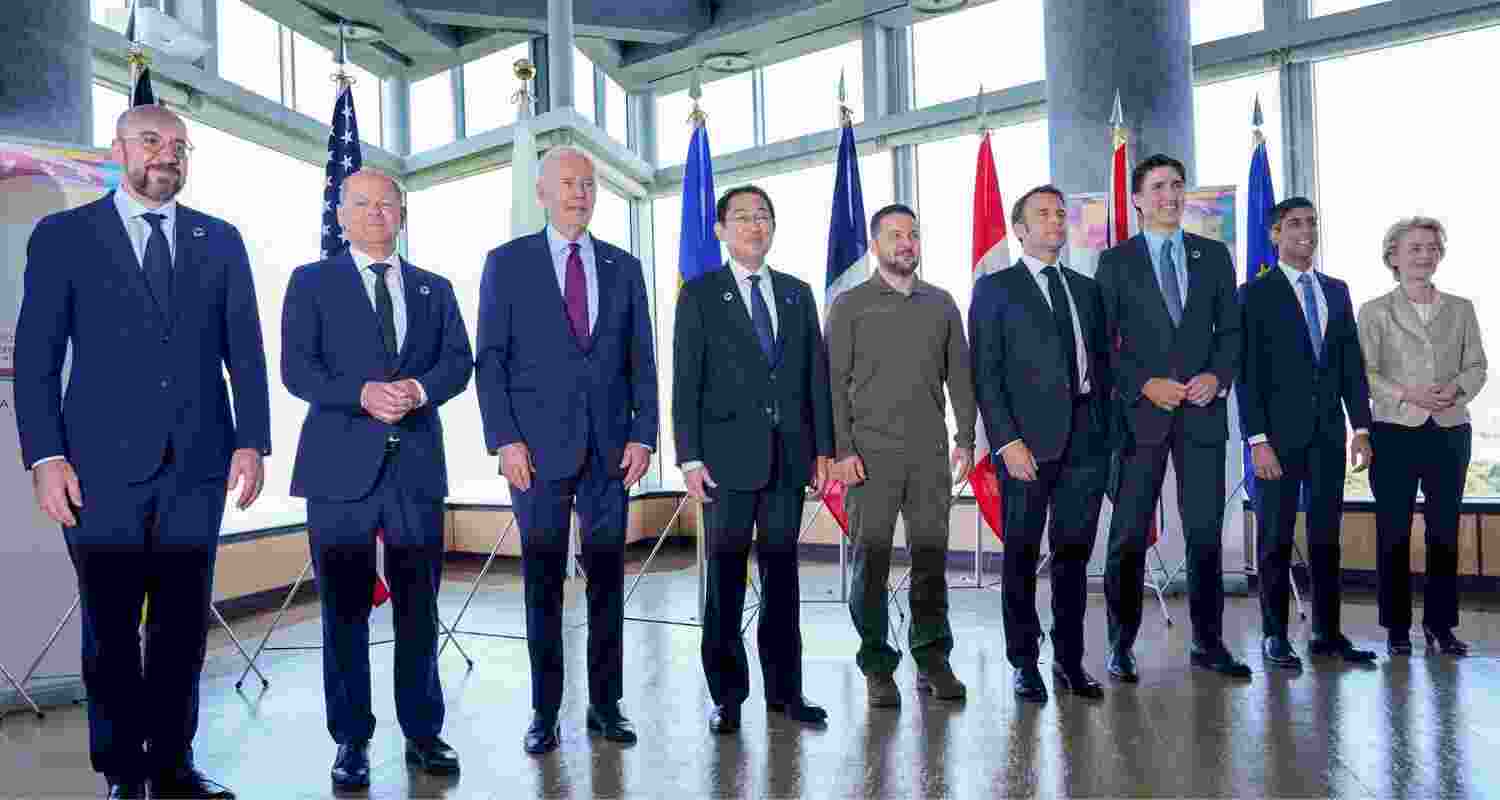 Russia tells G7 preconditions vital for lasting Ukraine peace. File Photo.