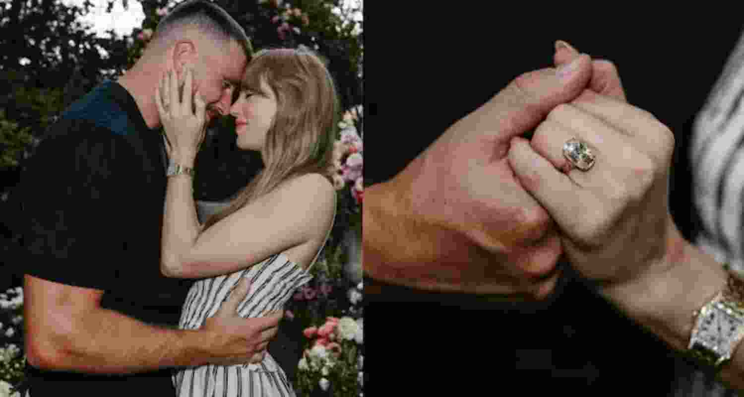 Taylor Swift engaged to Travis Kelce fans call it a fairytale.