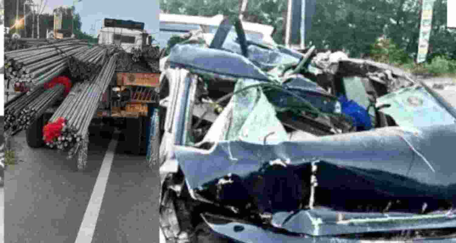 Two killed, three critically injured in the Jalandhar-Amritsar National Highway crash.