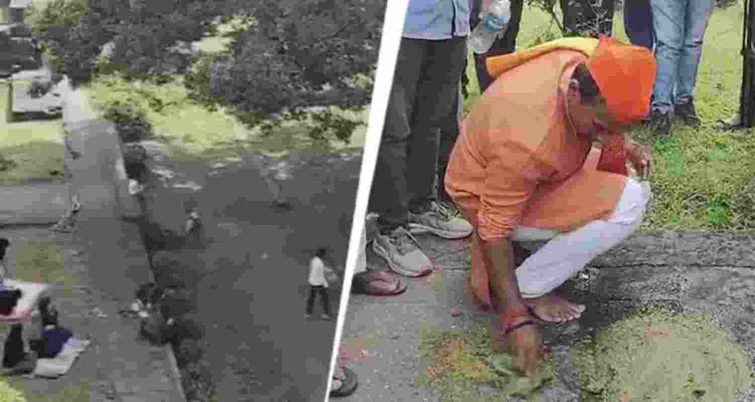 BJP workers perform ritual at Pune fort amid controversy.