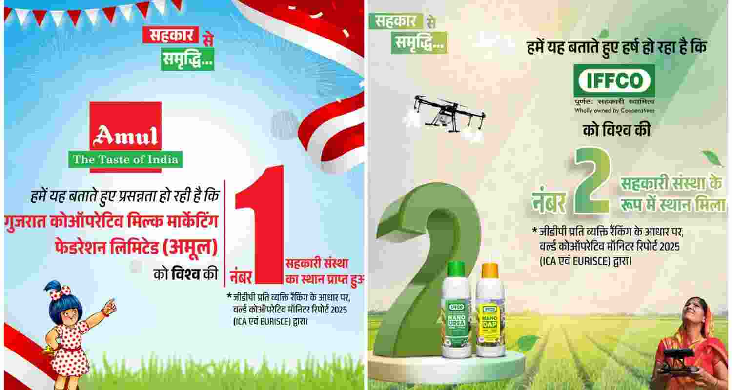 Amul IFFCO top world cooperatives in historic feat.