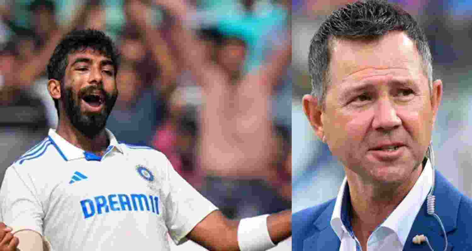 Jasprit Bumrah and Ricky Ponting.