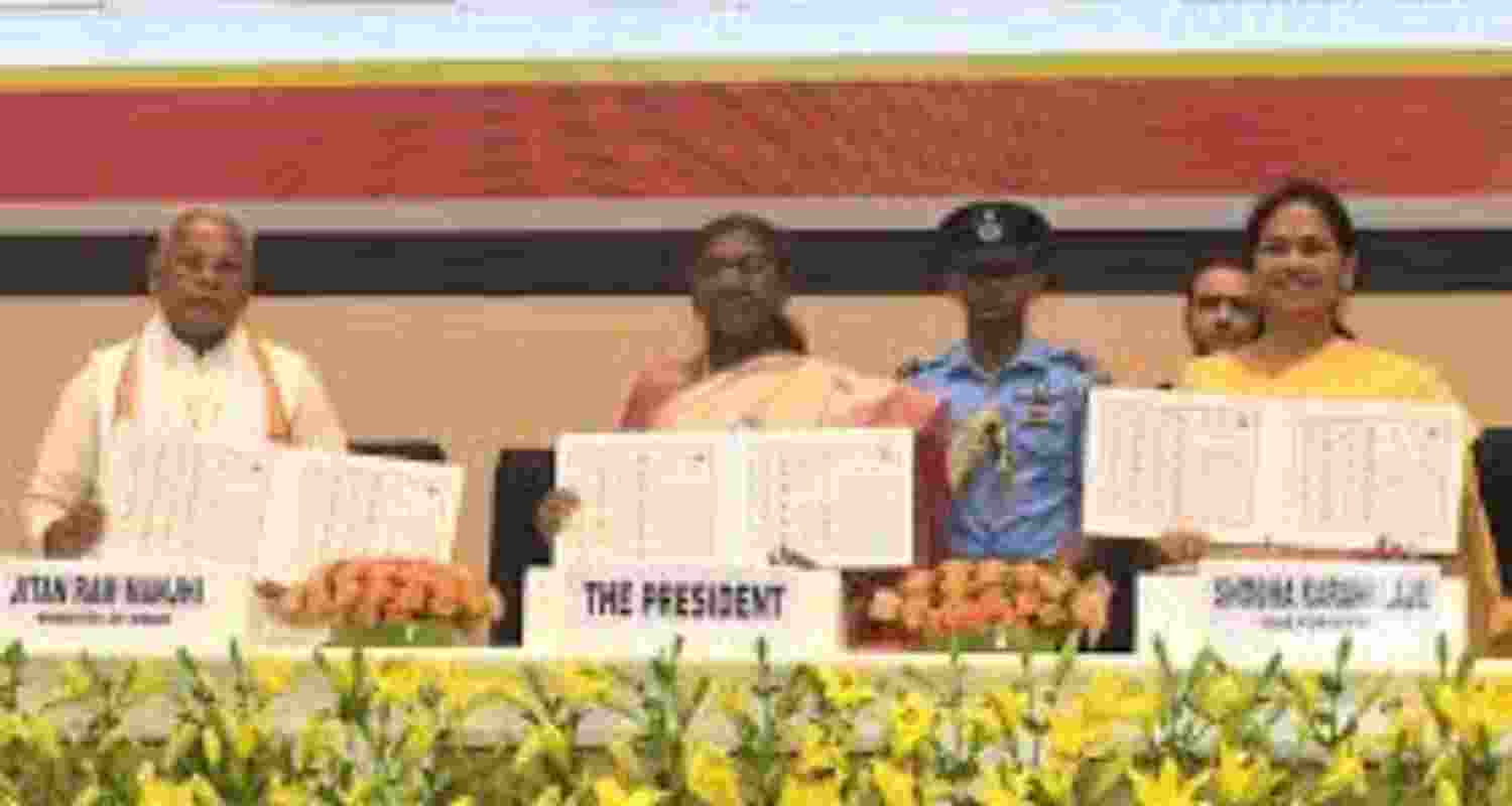 President Droupadi Murmu at the launch of the Online Dispute Resolution Portal at World MSME Day 2025