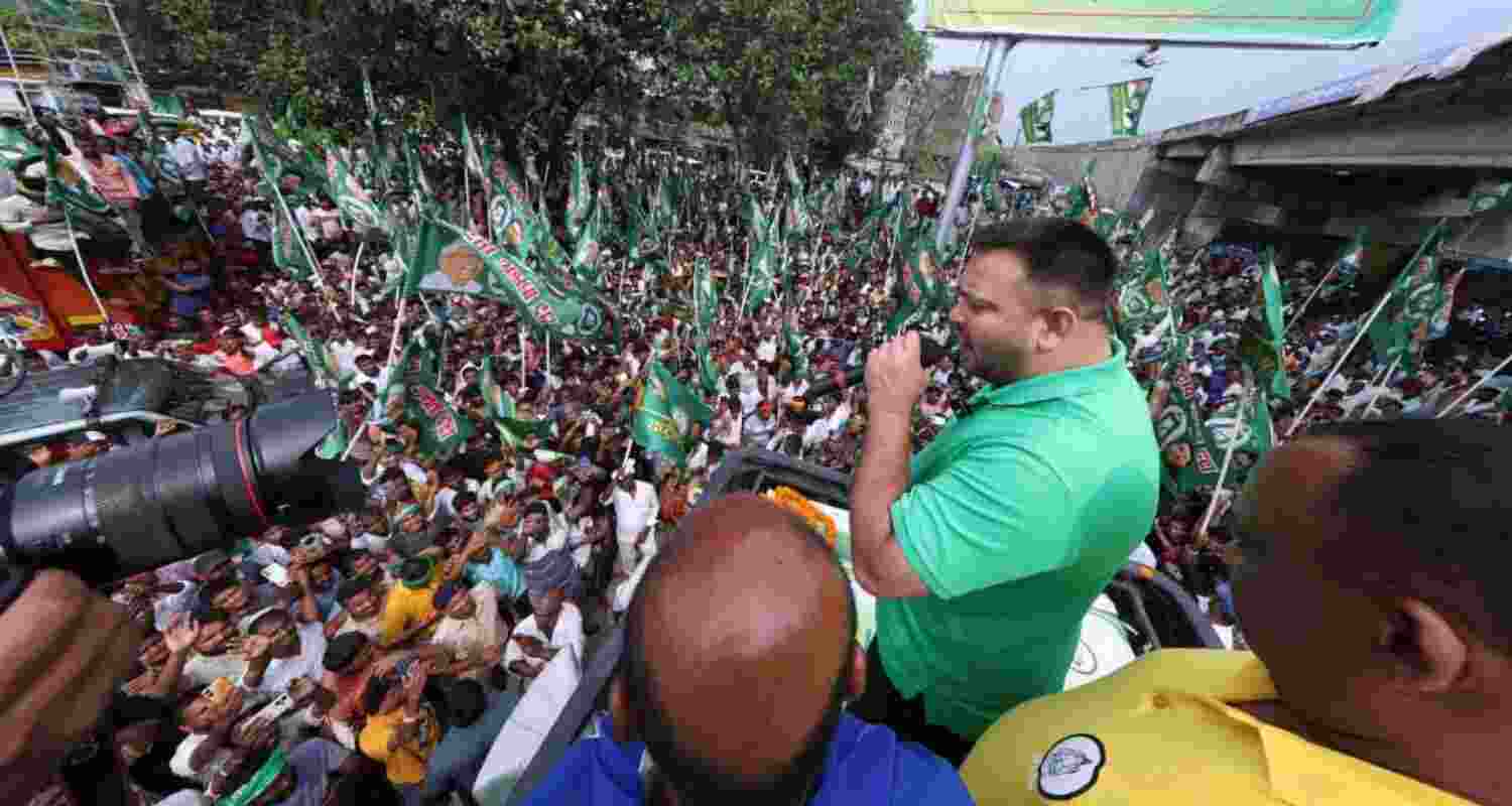 RJD leader Tejashwi Yadav slams govt over corruption and rising crime.