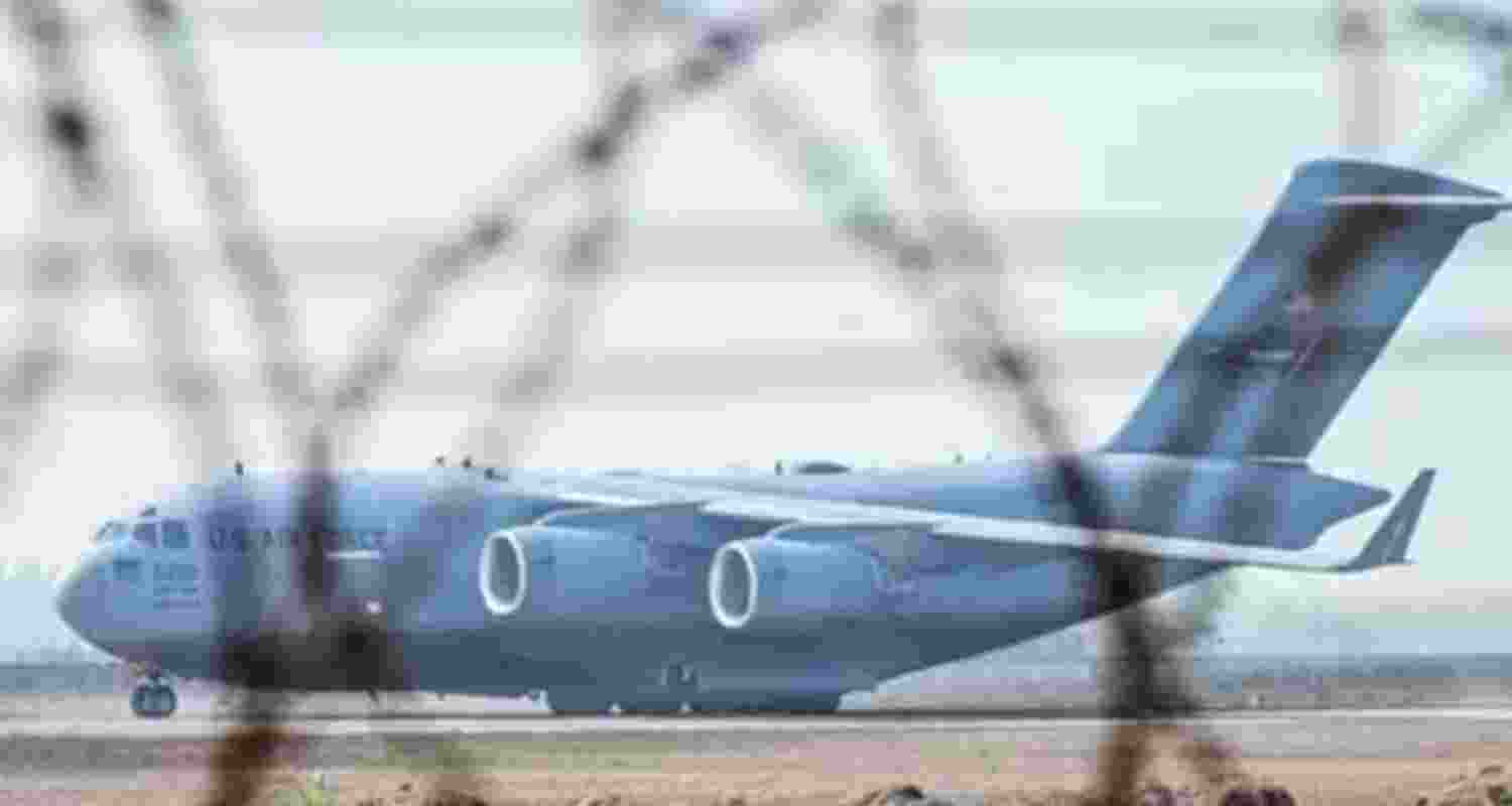 Fourth batch of Indian deportees from US land in Delhi Fourth batch of Indian deportees from US land in Delhi