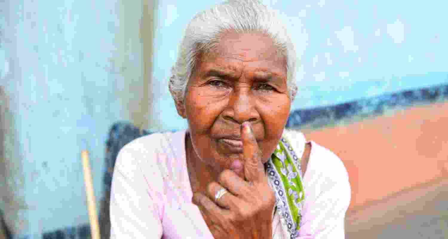 A tribal woman in the Chaibasa district, Jharkhand.