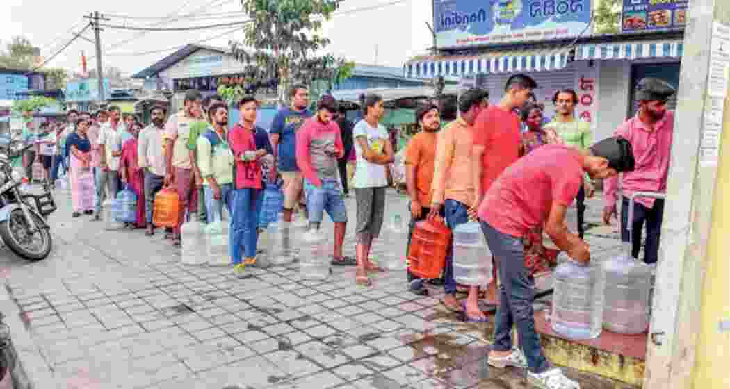Water crisis has added to the woes of Bengaluru residents.