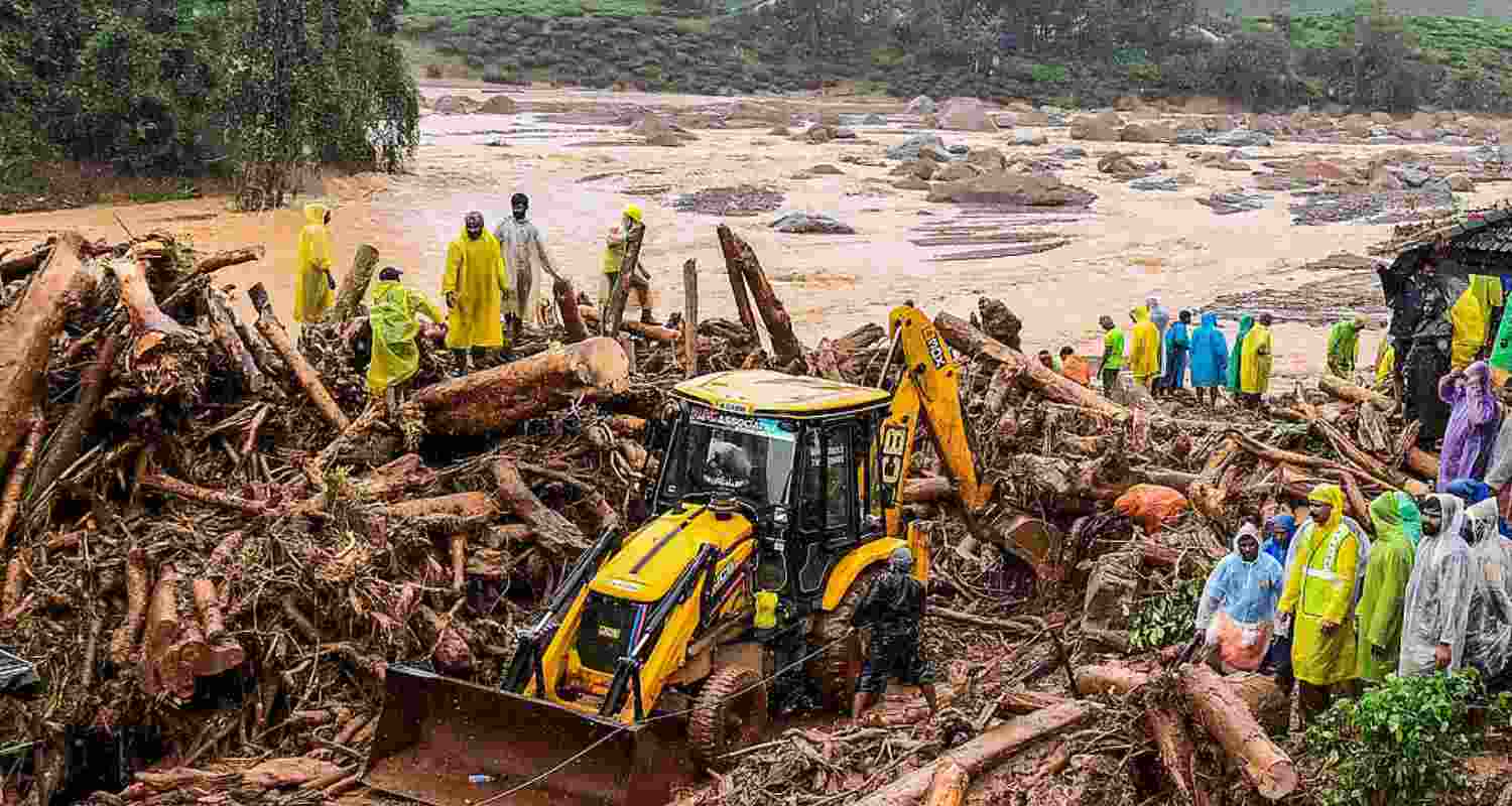 Wayanad landslide. 