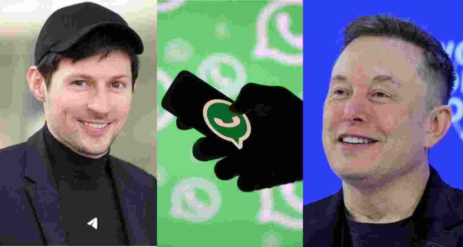 CEO of Tesla Elon Musk and Telegram founder Pavel Durov slam Whatsapp over privacy issues.