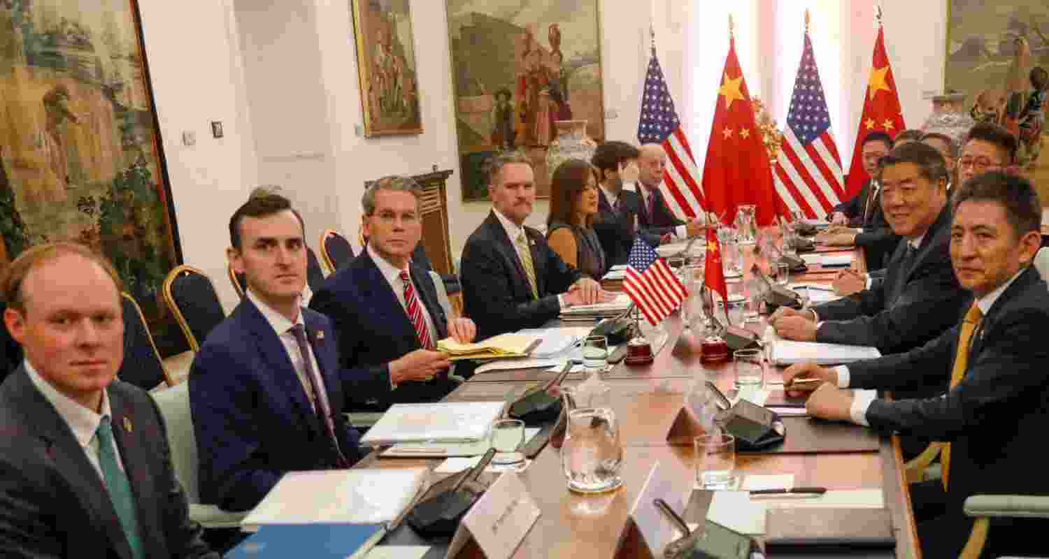 US and Chinese delegates sitting across the table in Madrid to resolve their differences.