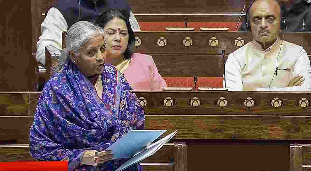 Finance Minister Nirmala Sitharaman presented a 'white paper' on the Indian Economy in the Lok Sabha on February 8 Finance Minister Nirmala Sitharaman presented a 'white paper' on the Indian Economy in the Lok Sabha on February 8
