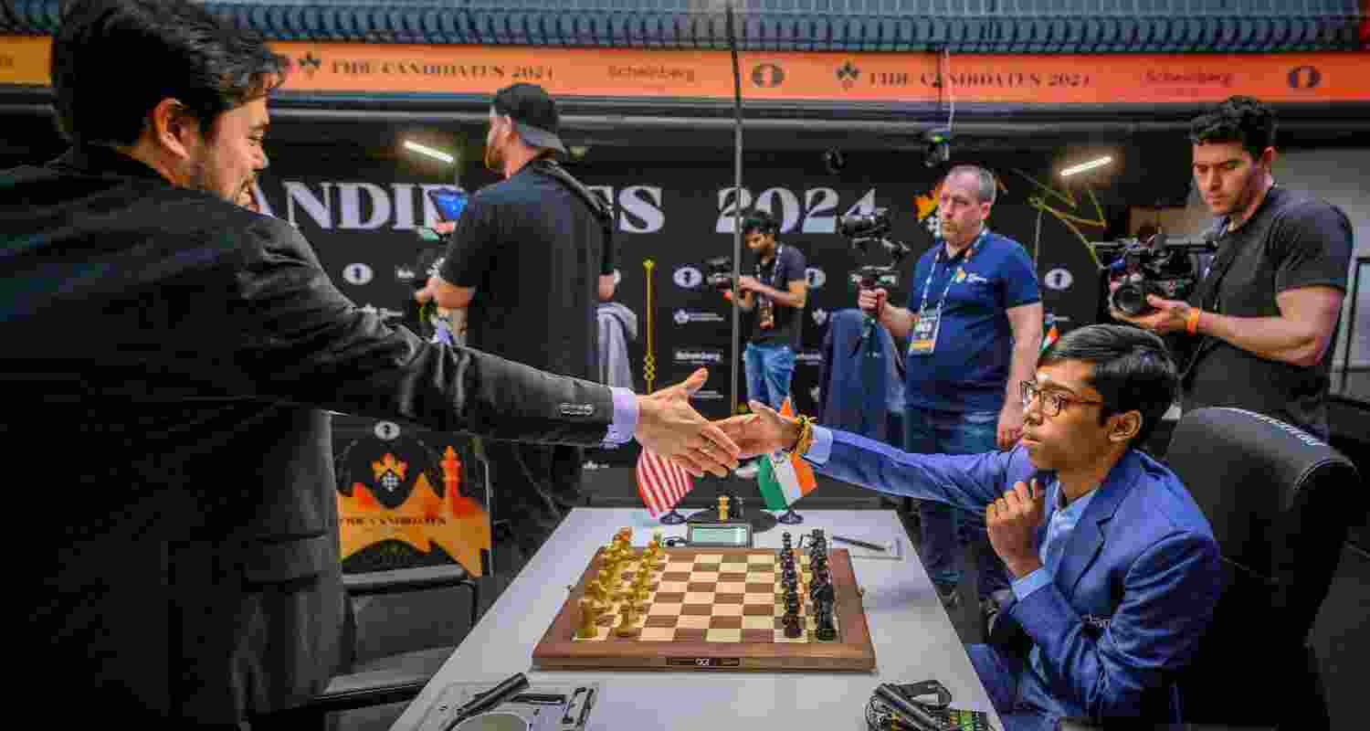 R Praggnanandhaa emerged victorious against compatriot Vidit Gujrathi in Round 3. R Praggnanandhaa emerged victorious against compatriot Vidit Gujrathi in Round 3.