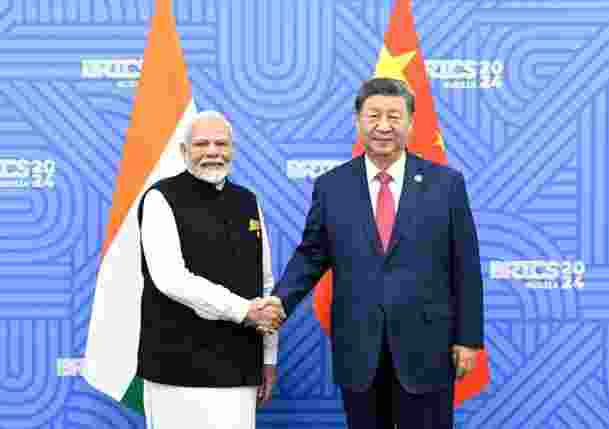 Prime Minister Narendra Modi with Chinese President Xi Jinping during a bilateral meeting on the sidelines of the BRICS Summit in Kazan on Wednesday, Oct. 23, 2024 | Prime Minister Narendra Modi with Chinese President Xi Jinping during a bilateral meeting on the sidelines of the BRICS Summit in Kazan on Wednesday, Oct. 23, 2024 |