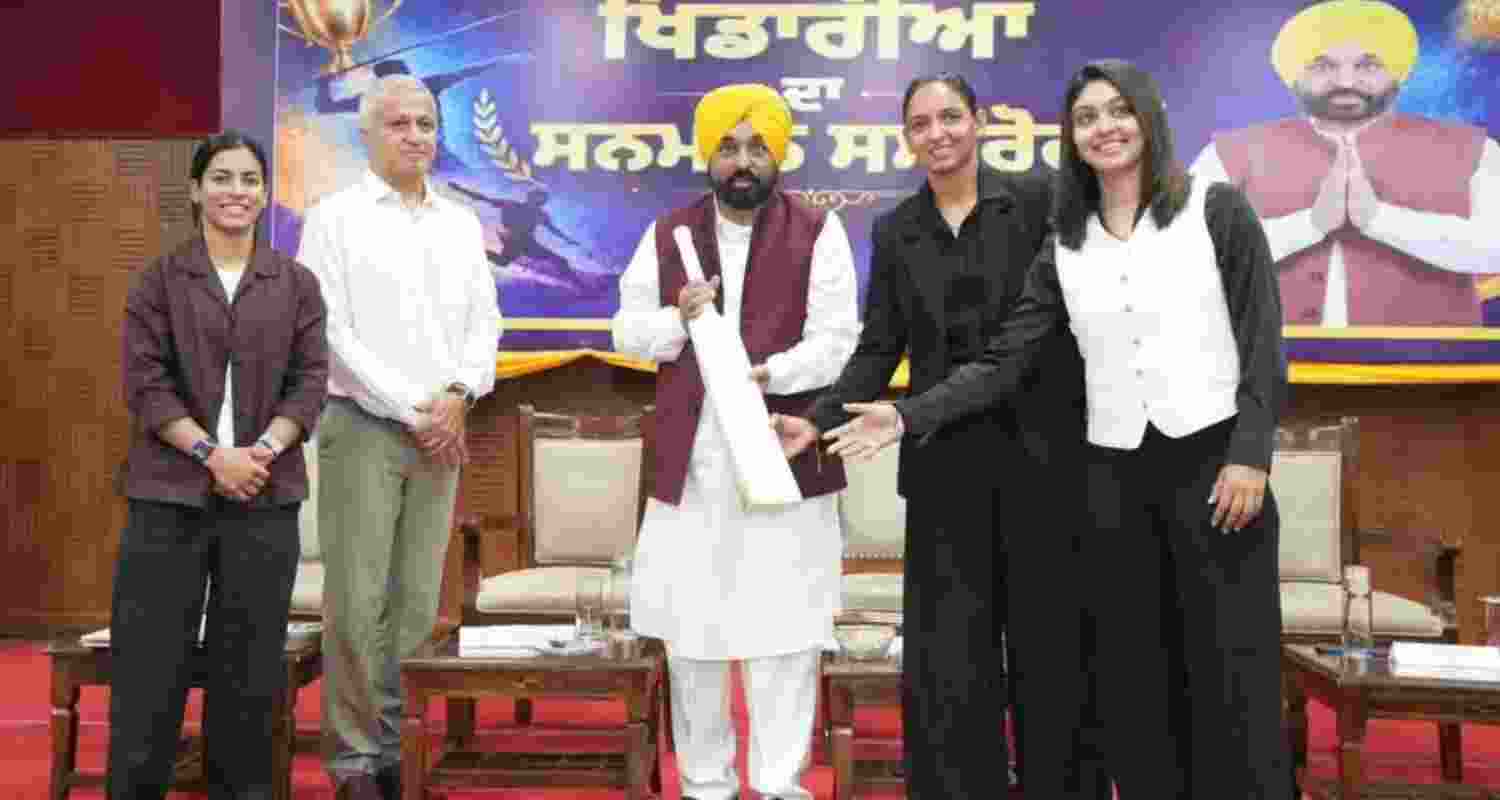87 Punjab players honored with Maharaja Ranjit Singh Award. (@BhagwantMann). 87 Punjab players honored with Maharaja Ranjit Singh Award. (@BhagwantMann).