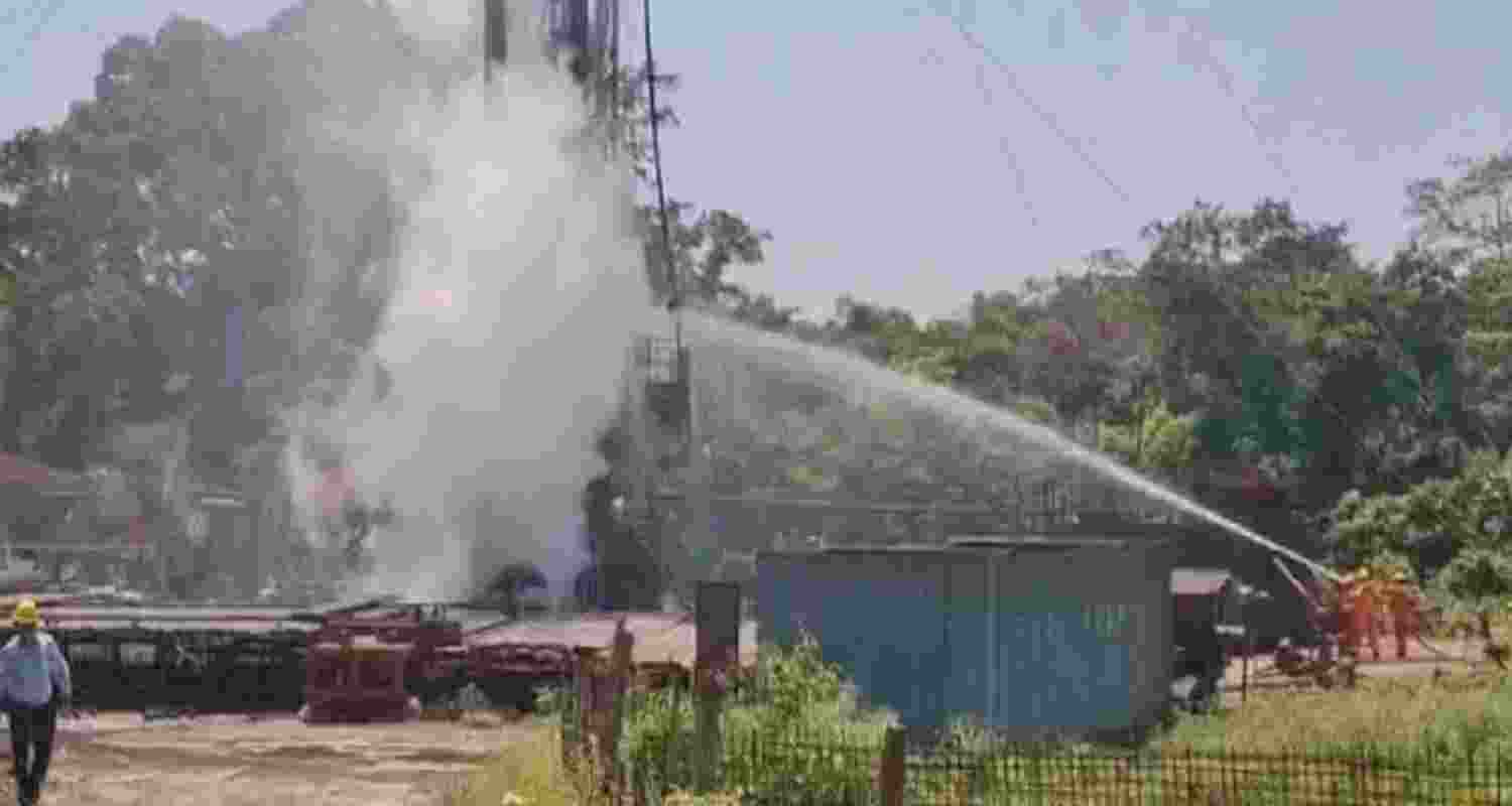 Gas leakage rages in Assam well blowout Gas leakage rages in Assam well blowout