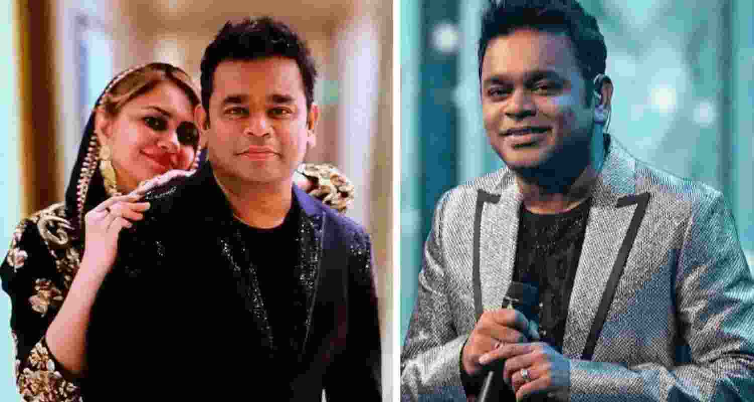 AR Rahman and Saira Banu. Photo credit - X. AR Rahman and Saira Banu. Photo credit - X.