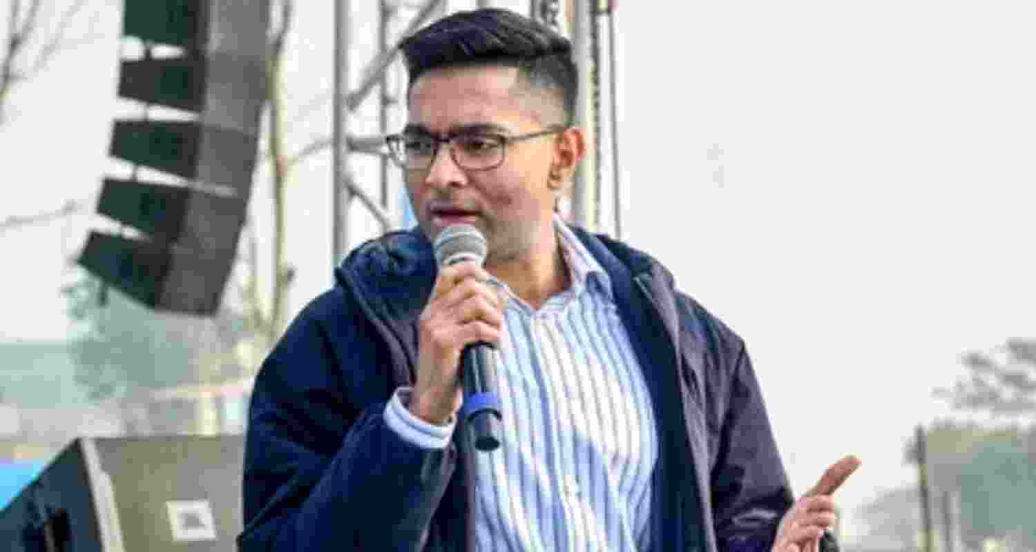 TMC national General Secretary Abhishek Banerjee - file image. TMC national General Secretary Abhishek Banerjee - file image.