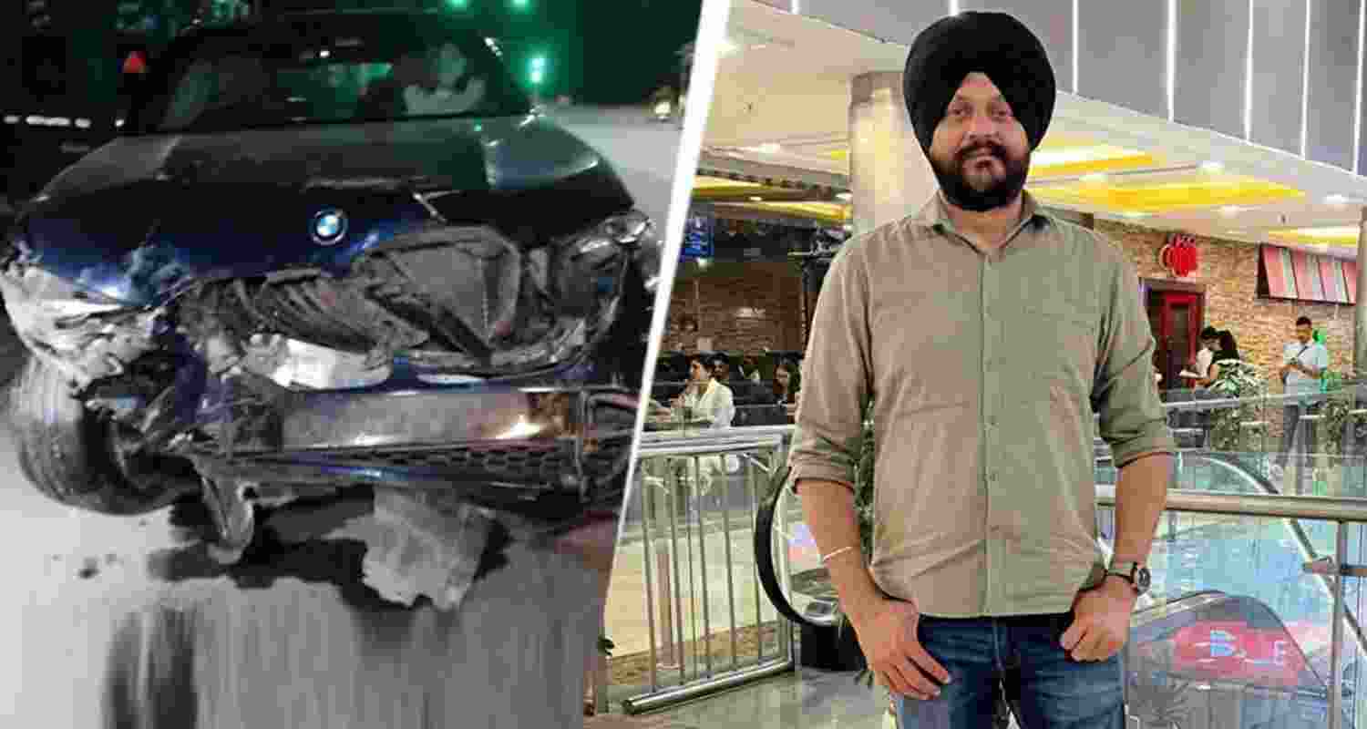 The BMW, which was severely damaged in the crash, has been seized. The BMW, which was severely damaged in the crash, has been seized.