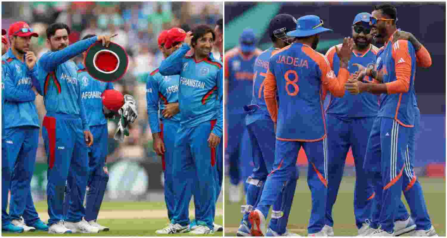 Hopeful Afghan cricketers (L) await India's (R) match with Australia on Monday, eyeing a T20 World Cup semifinal berth. Hopeful Afghan cricketers (L) await India's (R) match with Australia on Monday, eyeing a T20 World Cup semifinal berth.