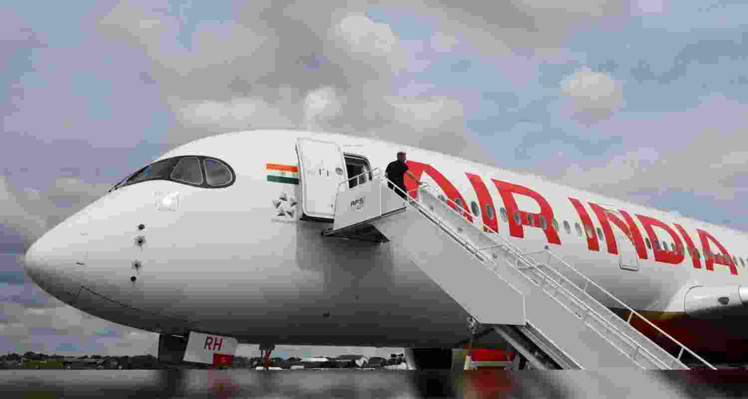 A file photo of Air India flight. A file photo of Air India flight.
