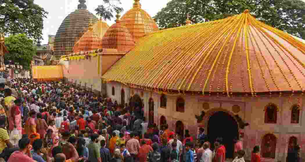 A scene from Ambubachi Mela at the Kamakhya temple in Assam. A scene from Ambubachi Mela at the Kamakhya temple in Assam.