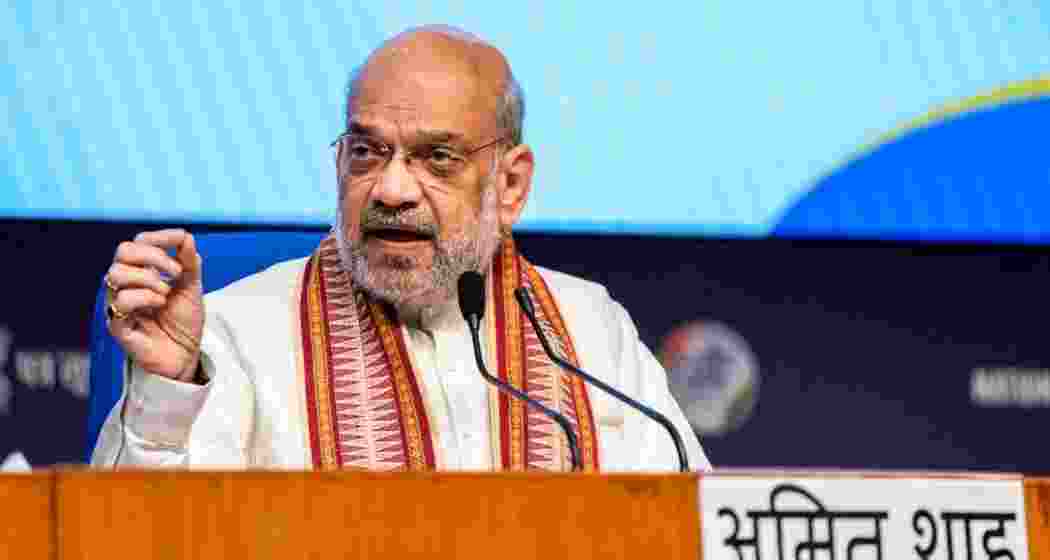 Union Home Minister Amit Shah addressing a gathering. (File photo) Union Home Minister Amit Shah addressing a gathering. (File photo)