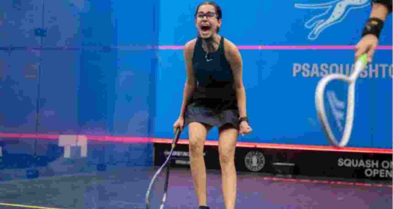 The seventh seed fought her way back into the contest, overturning a 6-5 deficit in both the third and fourth games to edge out the second seed Egyptian 8-11 8-11 11-7 11-8 11-7. The seventh seed fought her way back into the contest, overturning a 6-5 deficit in both the third and fourth games to edge out the second seed Egyptian 8-11 8-11 11-7 11-8 11-7.