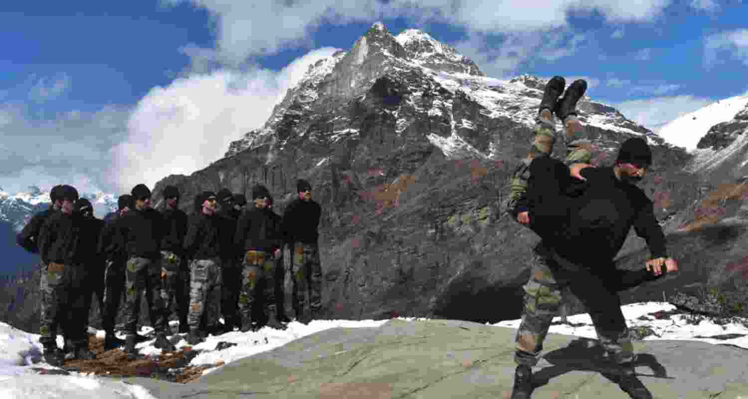 Indian Army’s Trishakti Corps begins high-altitude AMAR unarmed combat drills at over 14,000 ft. Indian Army’s Trishakti Corps begins high-altitude AMAR unarmed combat drills at over 14,000 ft.