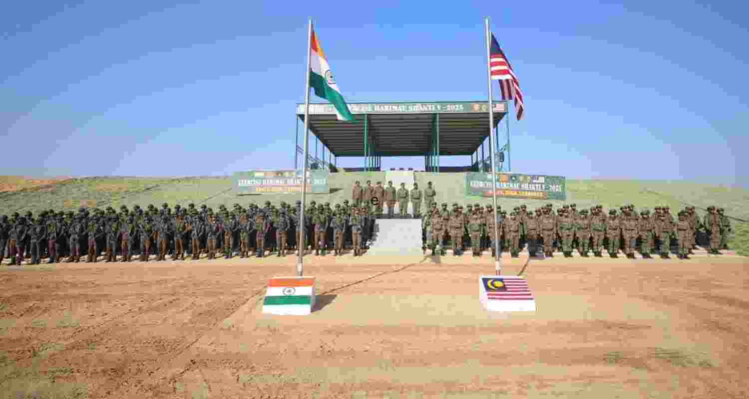 Exercise Harimau Shakti 2025 begins in Rajasthan as Indian and Malaysian armies conduct joint counter-terror and peacekeeping drills. Exercise Harimau Shakti 2025 begins in Rajasthan as Indian and Malaysian armies conduct joint counter-terror and peacekeeping drills.