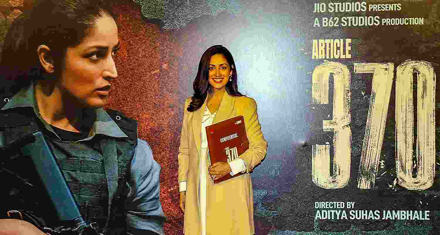 Film-maker Aditya Dhar's wife actress Yami Gautam in upcoming film 'Article 370'. Film-maker Aditya Dhar's wife actress Yami Gautam in upcoming film 'Article 370'.
