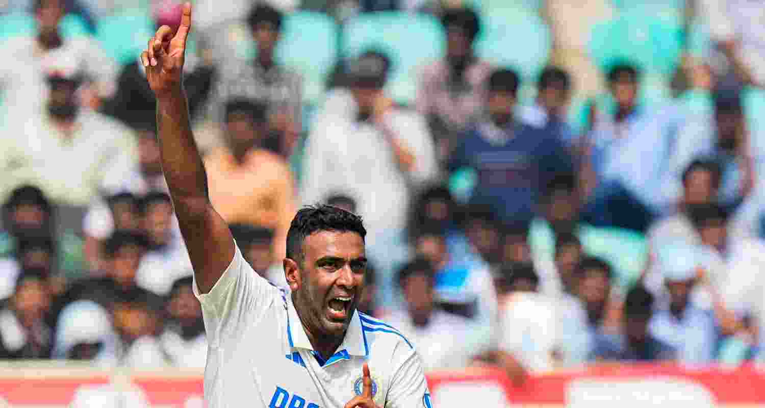 Ashwin got a nine-wicket haul in his 100th Test match. Ashwin got a nine-wicket haul in his 100th Test match.