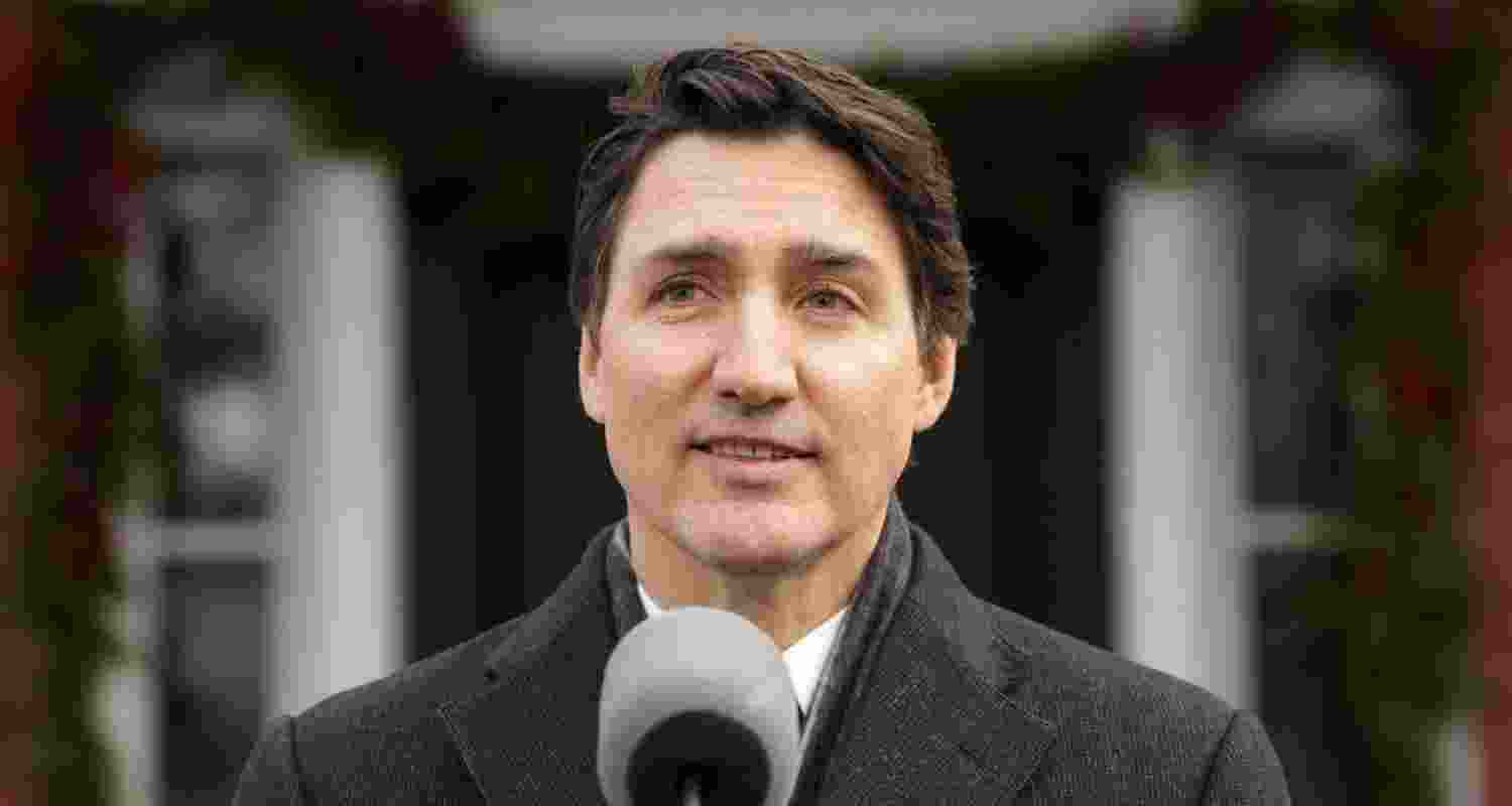 Canadian PM Justin Trudeau speaks to reporters outside his residence in Ottawa. Canadian PM Justin Trudeau speaks to reporters outside his residence in Ottawa.