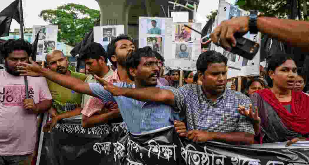 Students protesting in Bangladesh. Students protesting in Bangladesh.