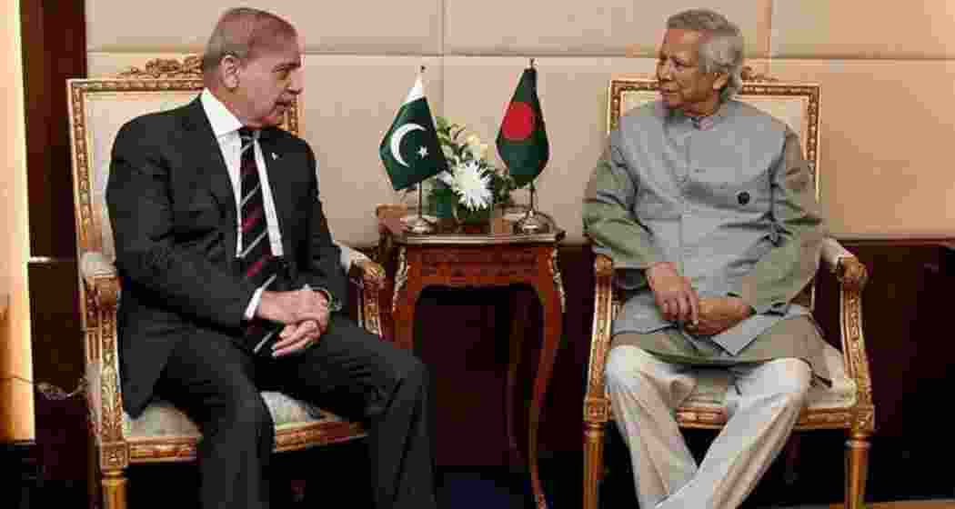Chief Adviser Professor Muhammad Yunus with Pakistan Prime Minister Shehbaz Sharif in the Egyptian capital, Cairo. File photo. Chief Adviser Professor Muhammad Yunus with Pakistan Prime Minister Shehbaz Sharif in the Egyptian capital, Cairo. File photo.