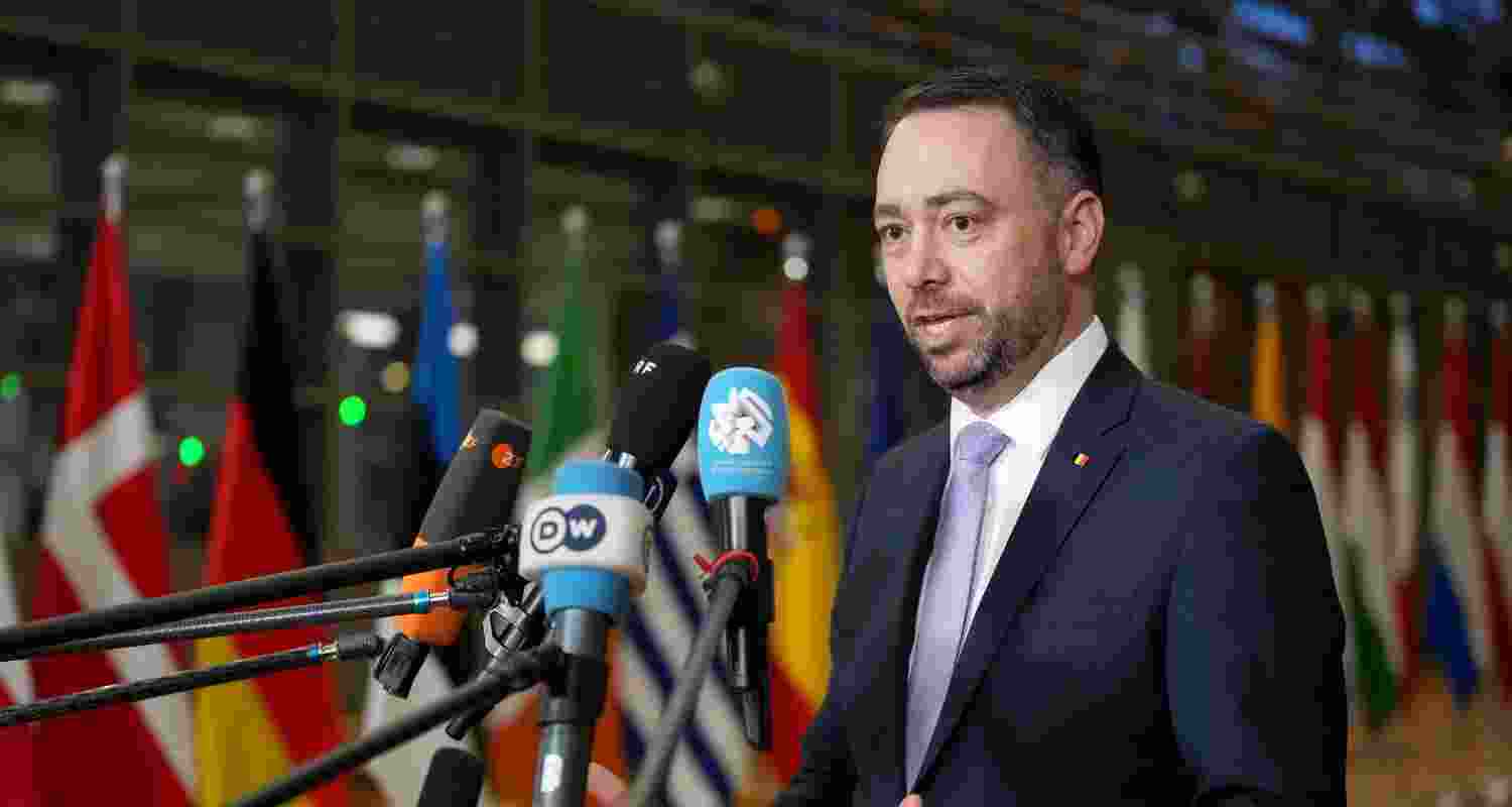 Belgium's Foreign Minister Maxime Prevot speaks with the media as he arrives for a meeting of EU foreign ministers at the European Council building in Brussels. Belgium's Foreign Minister Maxime Prevot speaks with the media as he arrives for a meeting of EU foreign ministers at the European Council building in Brussels.