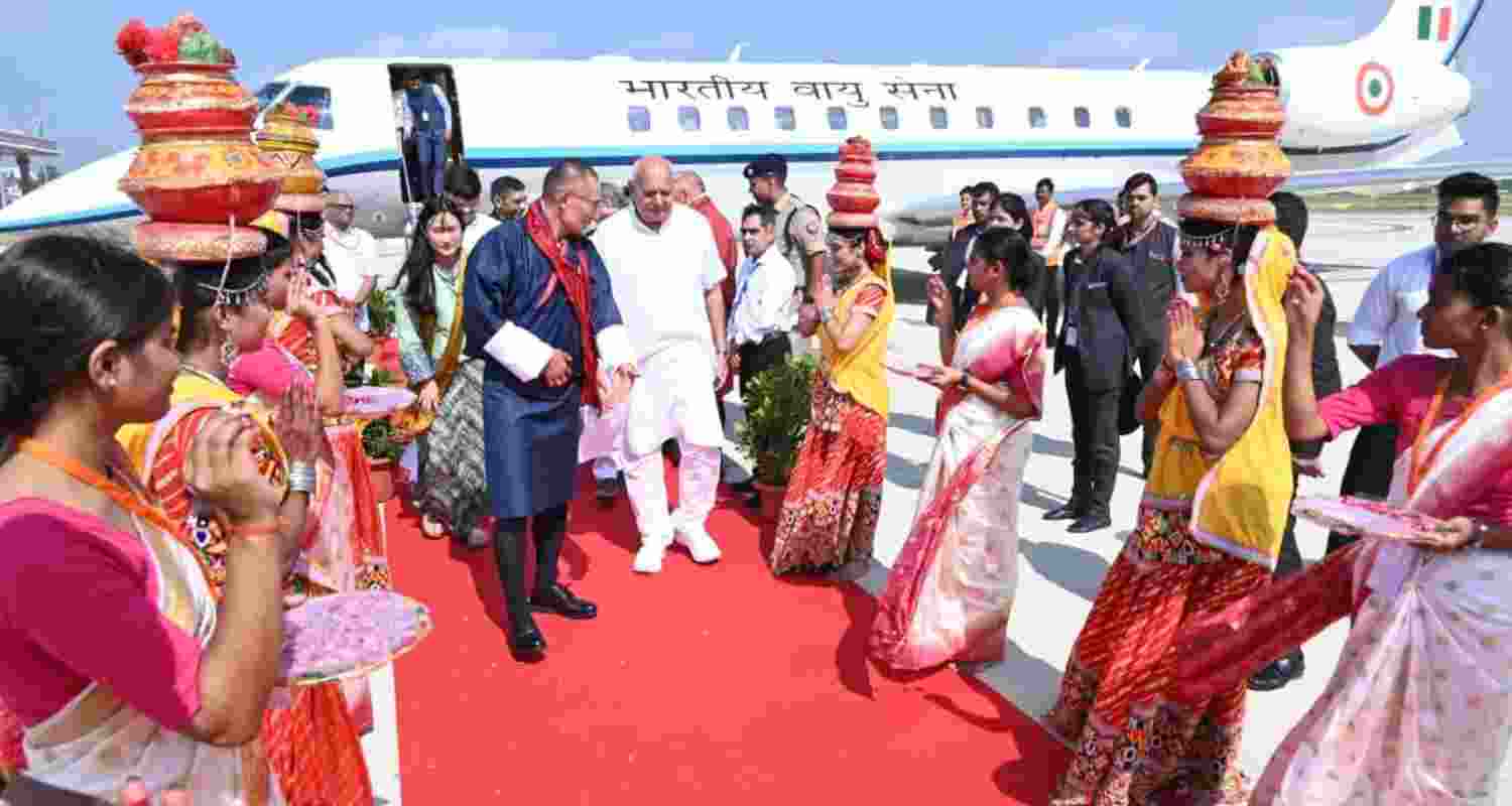 Bhutan PM Tobgay arrives in India for 4-day visit Bhutan PM Tobgay arrives in India for 4-day visit