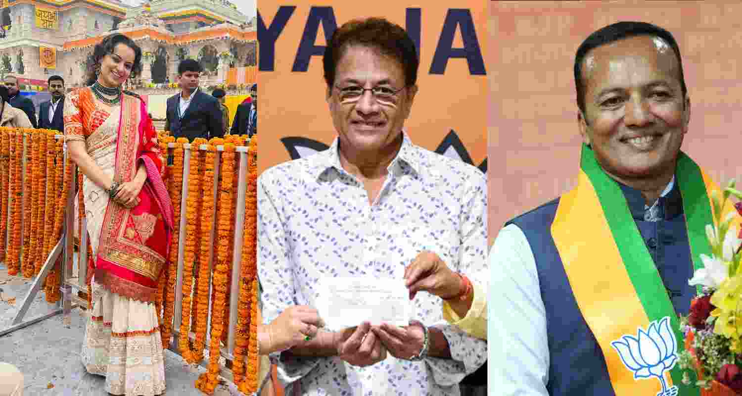 Kangana Ranaut, Arun Govil and Naveen Jindal. Kangana Ranaut, Arun Govil and Naveen Jindal.