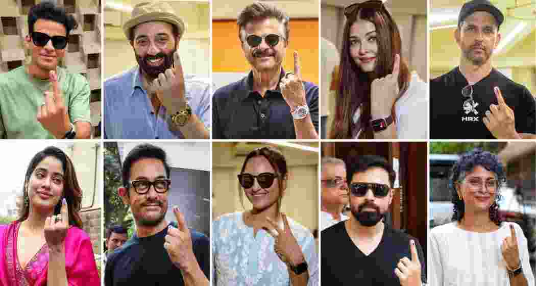 Bollywood icons Sunny Deol, Manoj Bajpayee, Aamir Khan, Emraan Hashmi, Aishwarya Rai, Sonakshi Sinha and others cast their votes in Mumbai's Lok Sabha elections. Bollywood icons Sunny Deol, Manoj Bajpayee, Aamir Khan, Emraan Hashmi, Aishwarya Rai, Sonakshi Sinha and others cast their votes in Mumbai's Lok Sabha elections.
