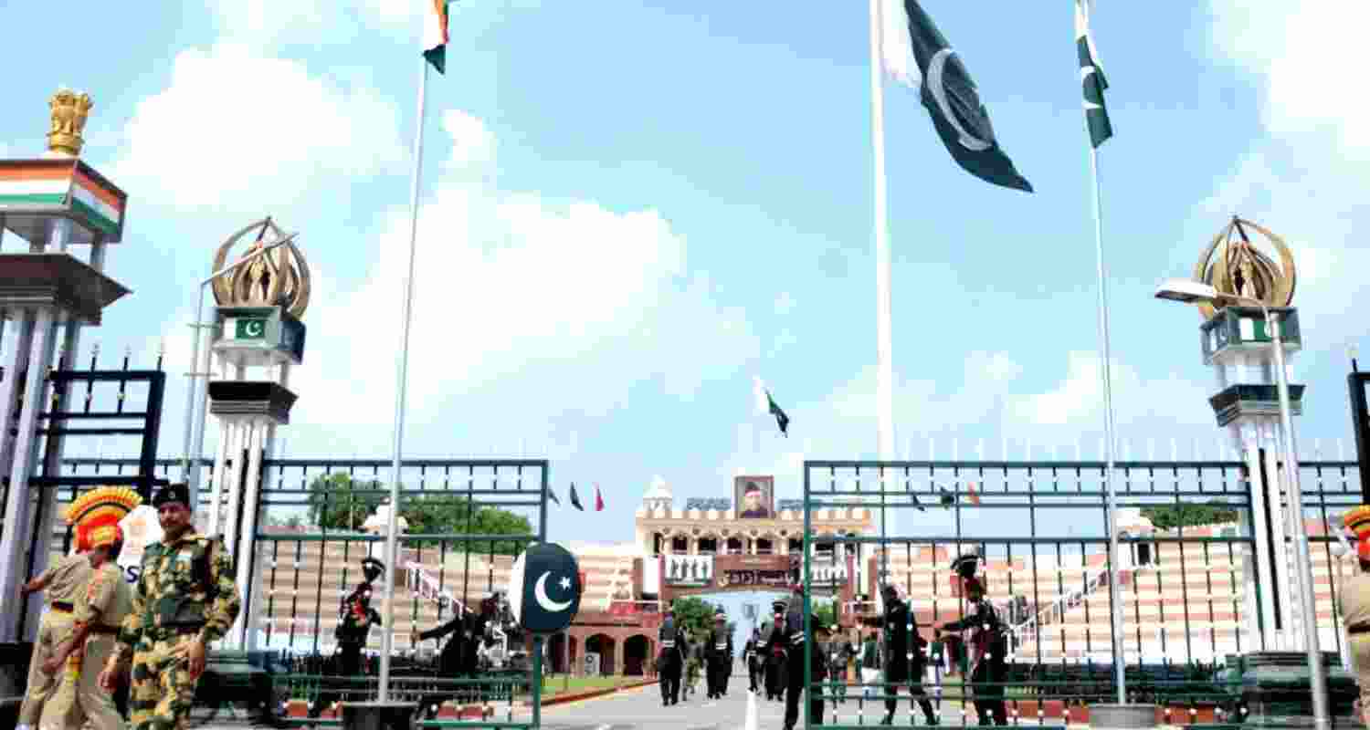 A file photo of Attari-Wagah border in Punjab. A file photo of Attari-Wagah border in Punjab.