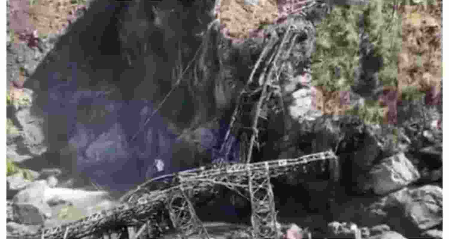 Bridge linking Govindghat to Hemkund Sahib collapses in land Bridge linking Govindghat to Hemkund Sahib collapses in land