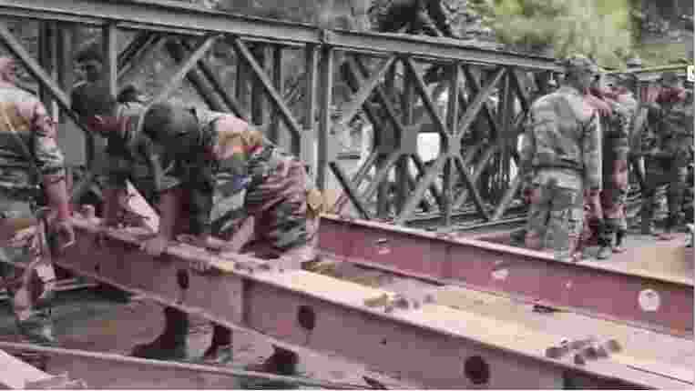 Two Army bridges in flood hit Jammu major relief for residents Two Army bridges in flood hit Jammu major relief for residents