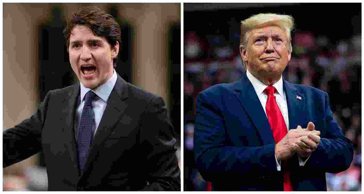 Canadian Prime Minister Justin Trudeau (L), US President Donald Trump (R). File photos. Canadian Prime Minister Justin Trudeau (L), US President Donald Trump (R). File photos.