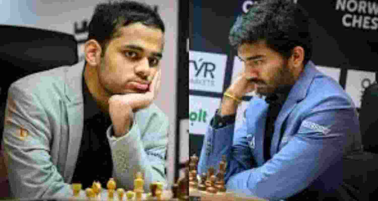 Arjun Erigaisi and D Gukesh are in the reckoning with American Grandmaster Fabiano Caruana and World No. 1 Magnus Carlsen looking vulnerable against them. Arjun Erigaisi and D Gukesh are in the reckoning with American Grandmaster Fabiano Caruana and World No. 1 Magnus Carlsen looking vulnerable against them.