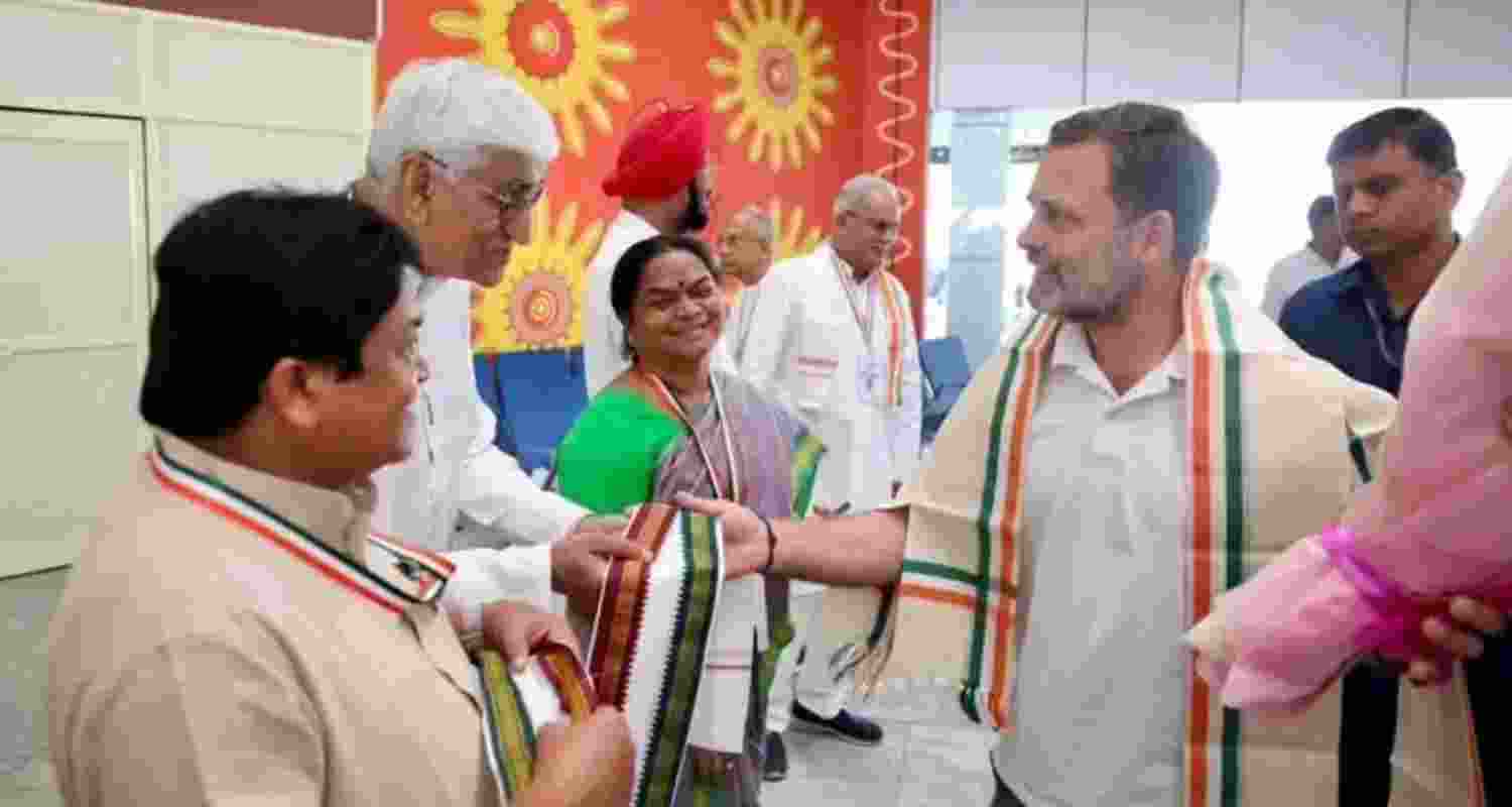 Rahul Gandhi arrives in Raipur to attend Cong training camp Rahul Gandhi arrives in Raipur to attend Cong training camp