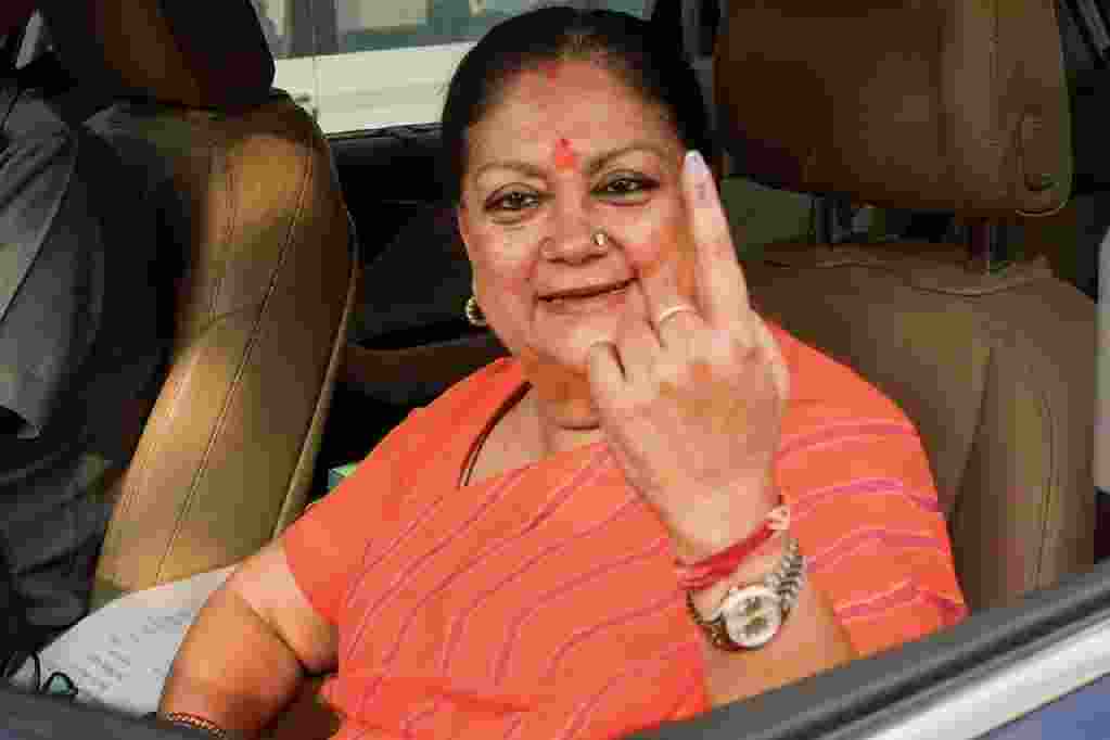 Former Raj CM Vasundhara Raje votes in Jhalawar, optimistic of PM Modi’s 3rd term Former Raj CM Vasundhara Raje votes in Jhalawar, optimistic of PM Modi’s 3rd term